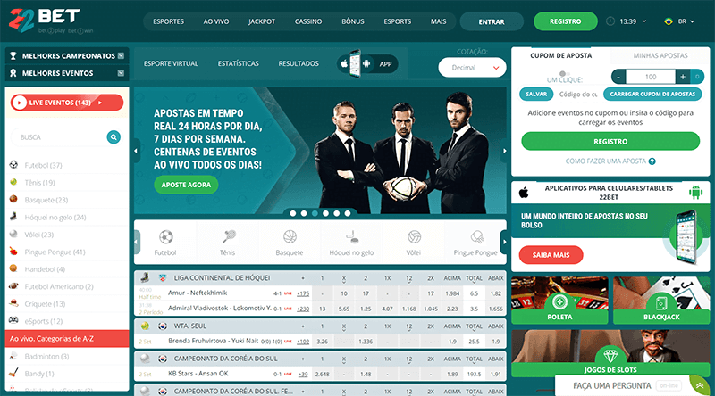 Home Page Review of 22bet Canada
