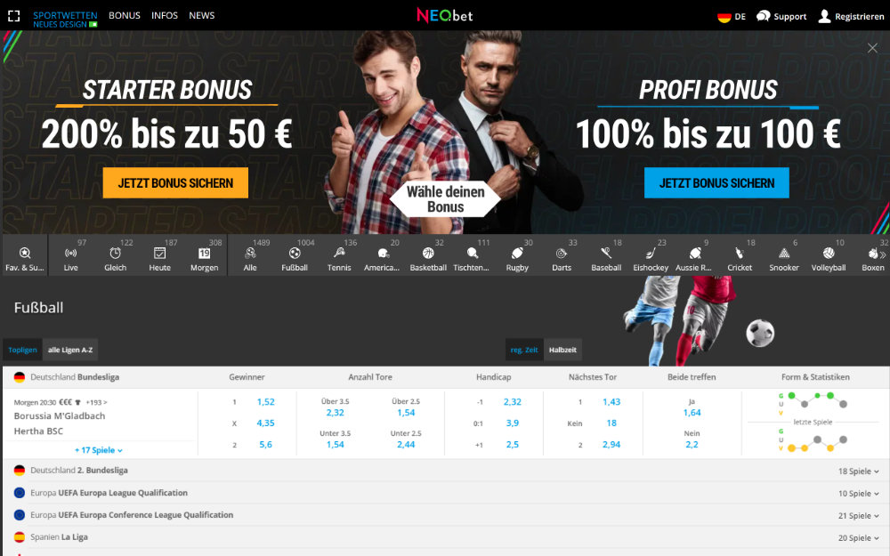 neo.bet home page germany