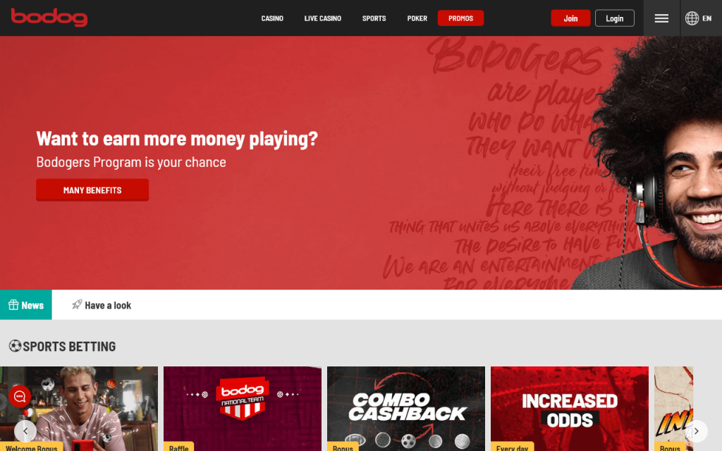Promotions Page Review of Bodog Canada