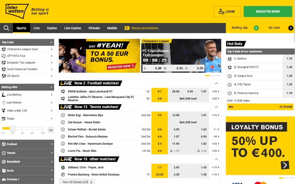 Home Page Review of Interwetten Canada